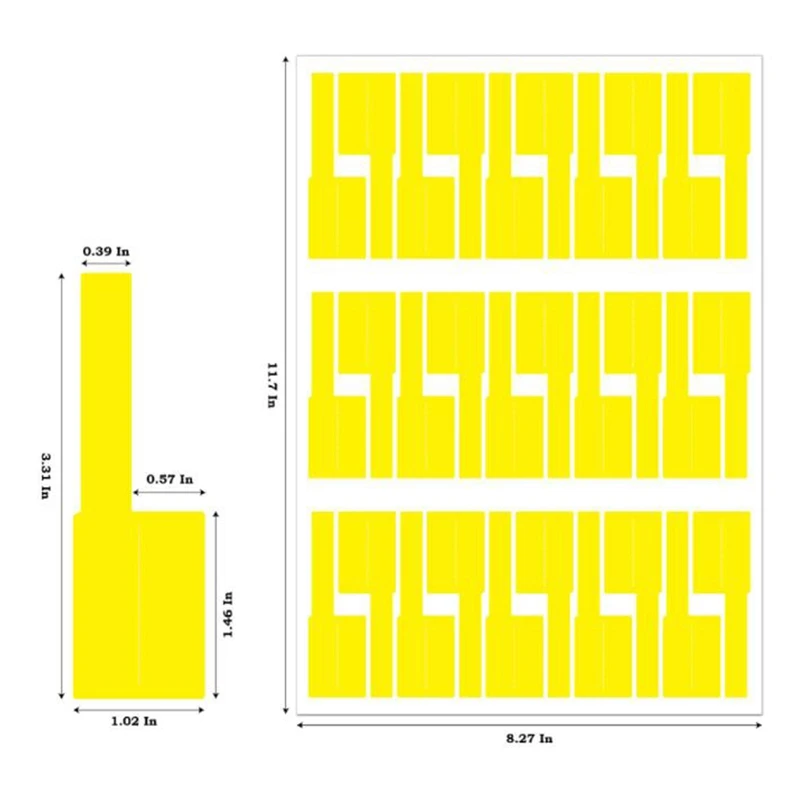 900Pcs Cable Label Sticker impermeabile Network Wire Cable Tie Marker Marking Organizer Tag Management Tool etichetta adesiva