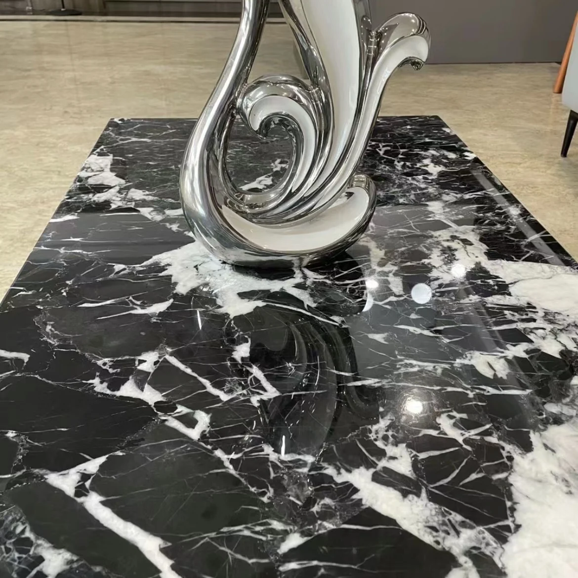 طاولة قهوة فاخرة من حجر الرخام الطبيعي لغرفة المعيشة وديكور المنزل وطاولة أريكة البلغارية