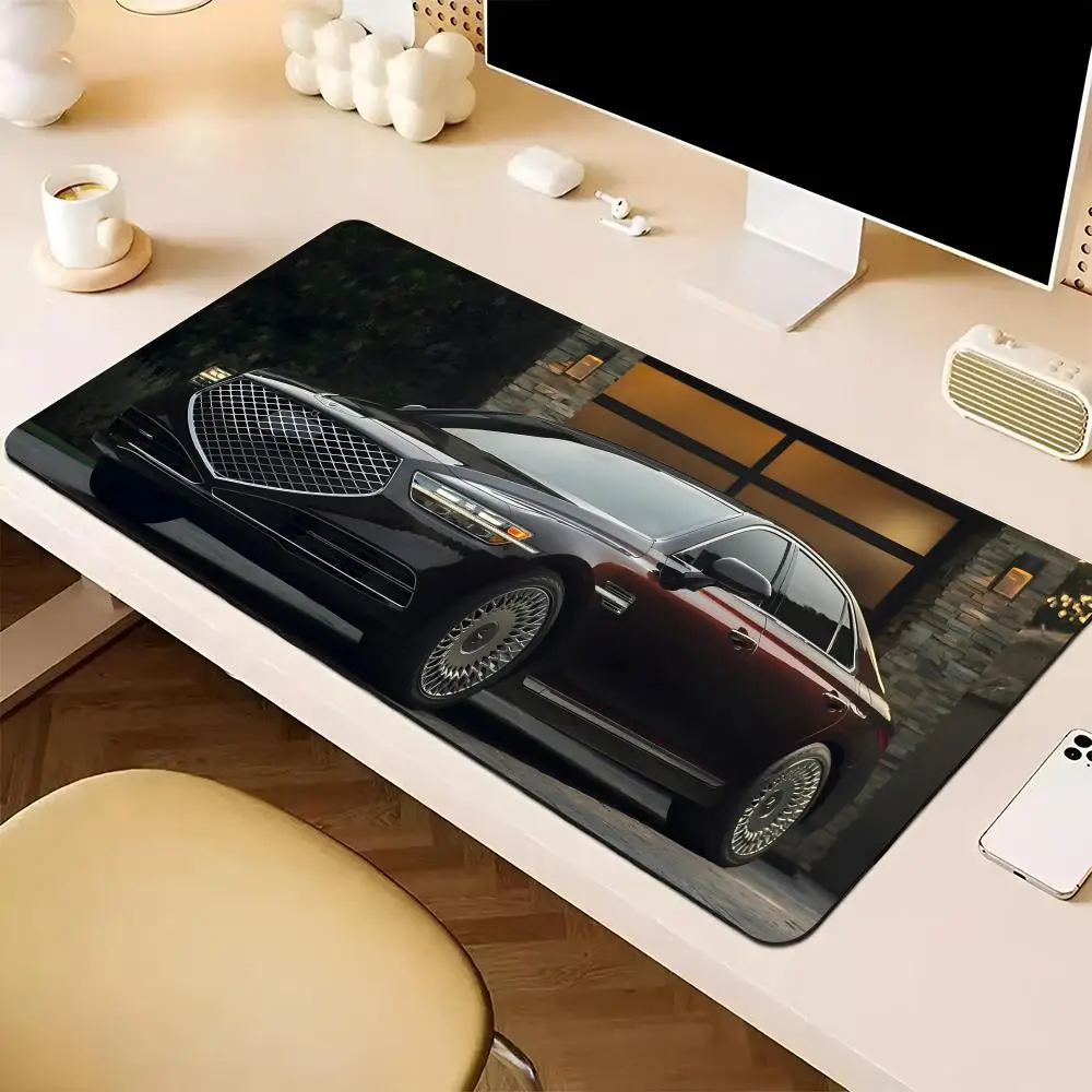 

Коврик для мыши Genesis Motors teclado, автомобильный коврик для мыши XXL, большой нескользящий Настольный коврик для клавиатуры и ноутбука, коврик для мыши