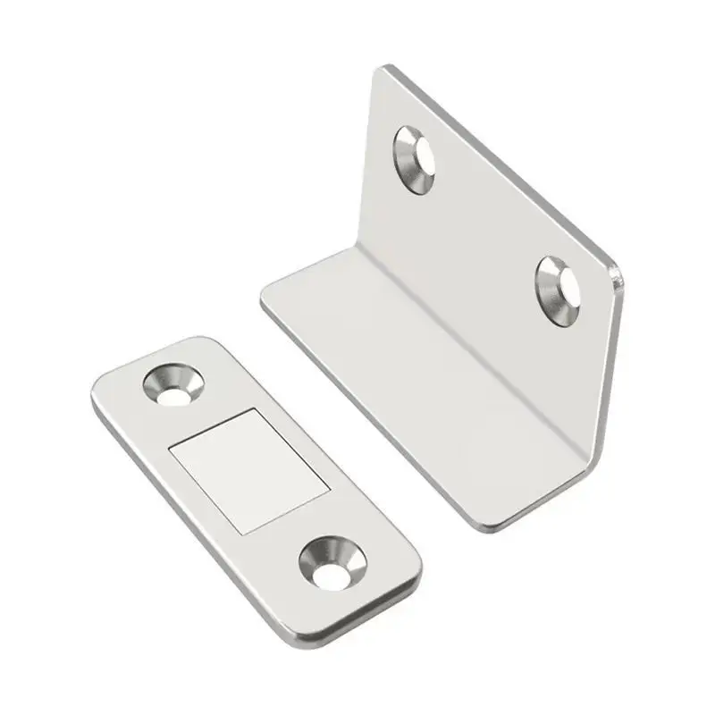 2pcs Magnetic Door Catch Latch -Invisible Strong Adhesion, Drill-Free Mount, Seamless Release- Ideal for Cabinets, Sliding Doors