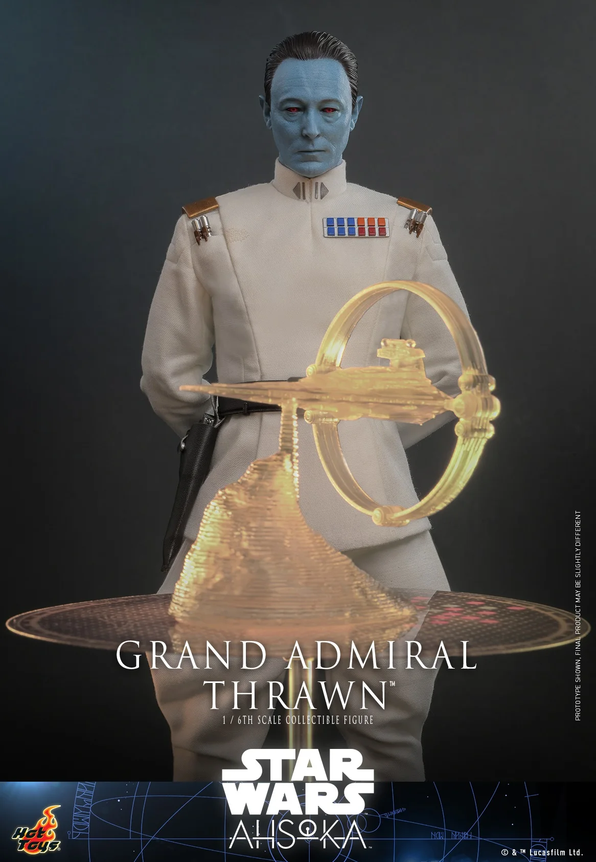 In Stock Hot Toys TMS116 1/6 Male Soldier Star Wars Grand Admiral Thrawn Full Set Model 12Inch Action Figure Best Art Collection