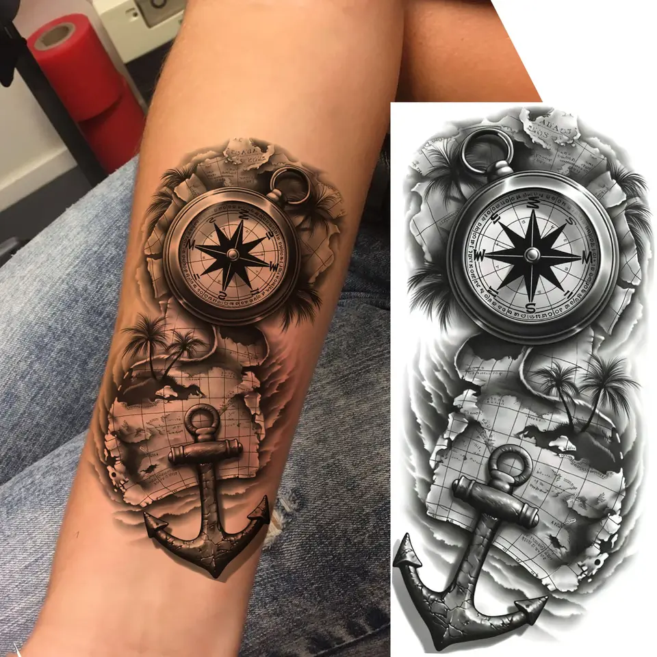 1 Sheet Bless Belief Faith Engraved Temporary Tattoos Family Love Tatoos Waterproof Realistic Fake Tattoo Stickers Long Lasting, image 8