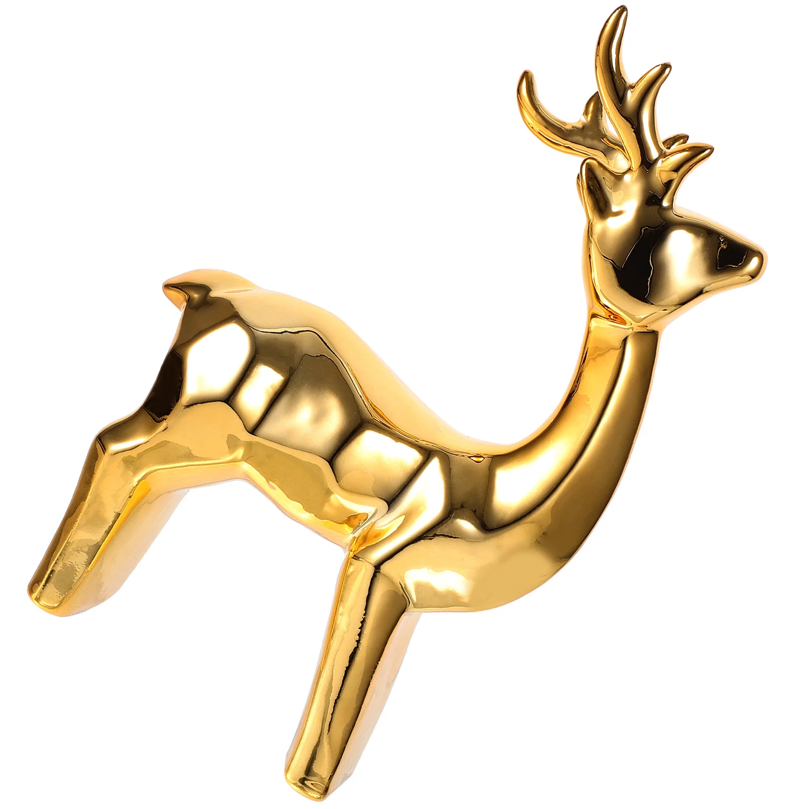 

Ceramic Deer Ornament Small Compact Size Desktop Decor Animal Figurines for Living Room Ceramic Deer Statue Animal Figurines