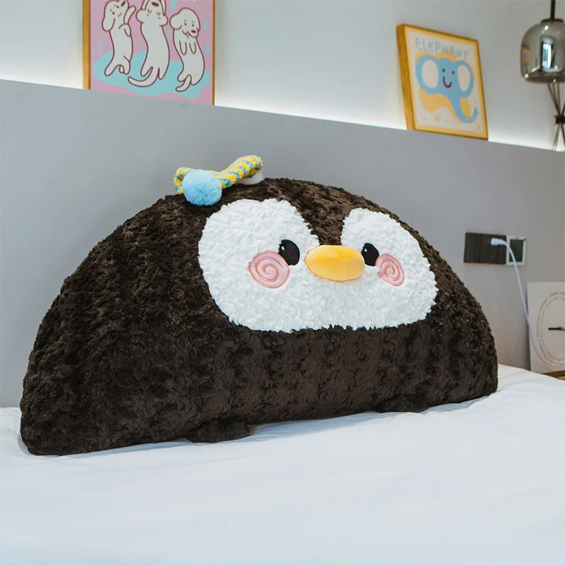 

Cute Cartoon Penguin Plush Toy Pillow Removable Cover Inner Liner Office Lumbar Support, Bedroom Decoration Birthday Gift