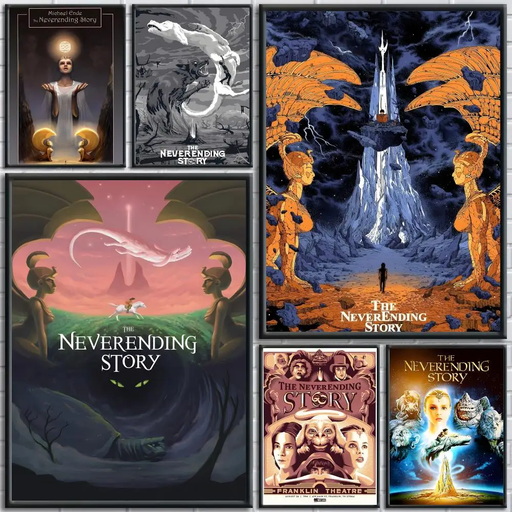 The NeverEnding Story movie Poster Painting Prints Wall Art Picture Film Room Home Bar Cafe Decor Home  Mural