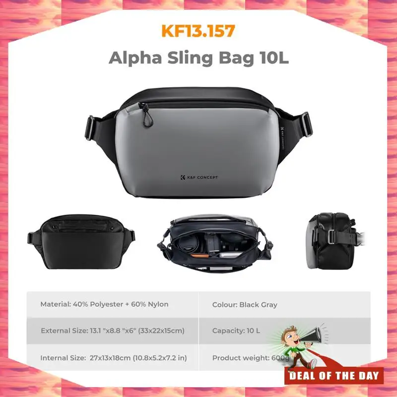 24-Hour Delivery Camera Bag Carrying Bag  10L Large Capacity Waterproof Shockproof With Flexible Divider For Iphone/Camera/Lens/
