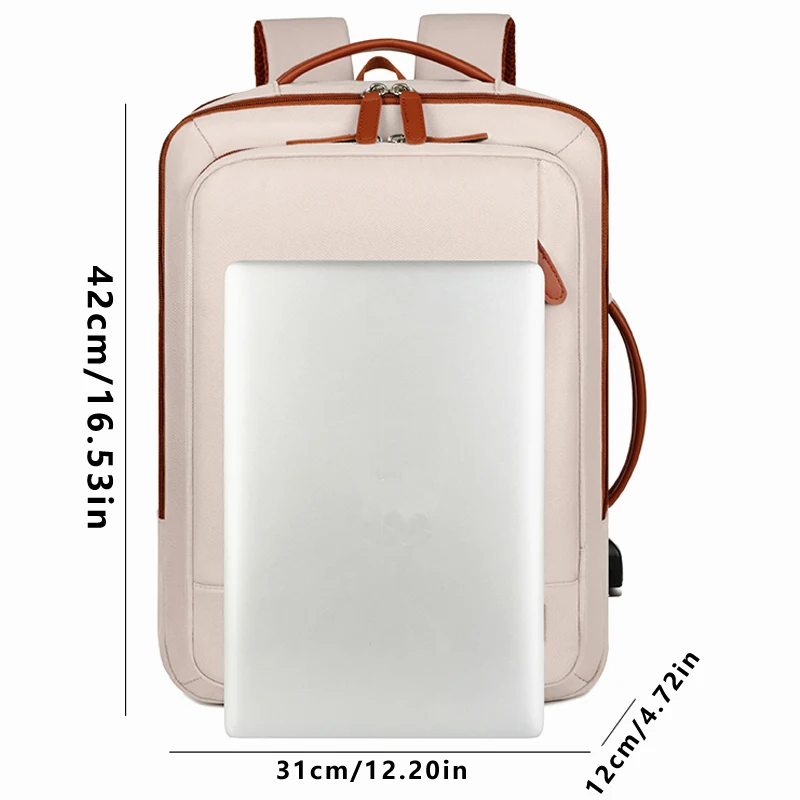 حقيبة ظهر رجال الأعمال ذات سعة كبيرة مقاومة للماء، حقيبة كمبيوتر للسفر للتنقل، حقيبة مدرسية كاجوال لطلاب الجامعات #3