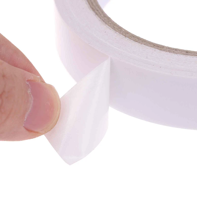 Strong Double Faced Powerful Hand Tearing Adhesive Tape 2Rolls 17M Double Sided Tape For Mounting Fixing Pad Sticky Paper