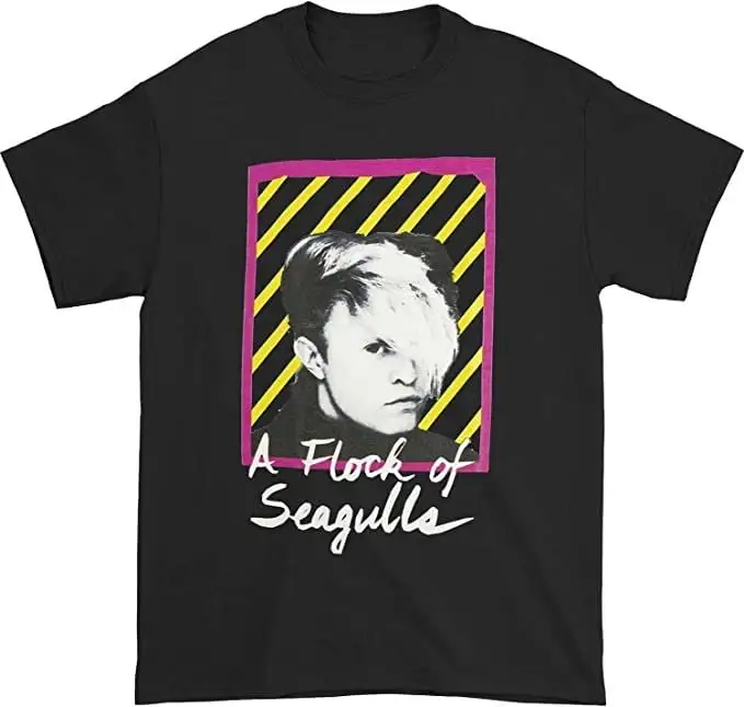 A Flock of Seagulls Mens T shirt Officially Licensed Merch 80s Boyfriend