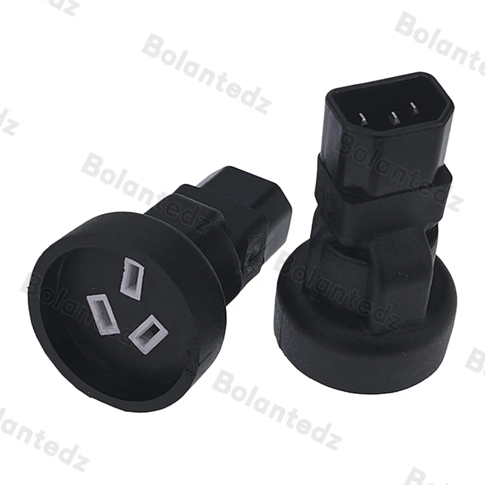 IEC320 C14 to Au Australia Female head power transfer head adapter conversion plug socket C14 to New Zealand Australia adapter