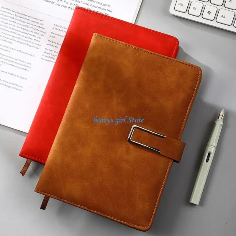 C7AB Classical PU Leather 32K Notebook Fastener For Work And Study