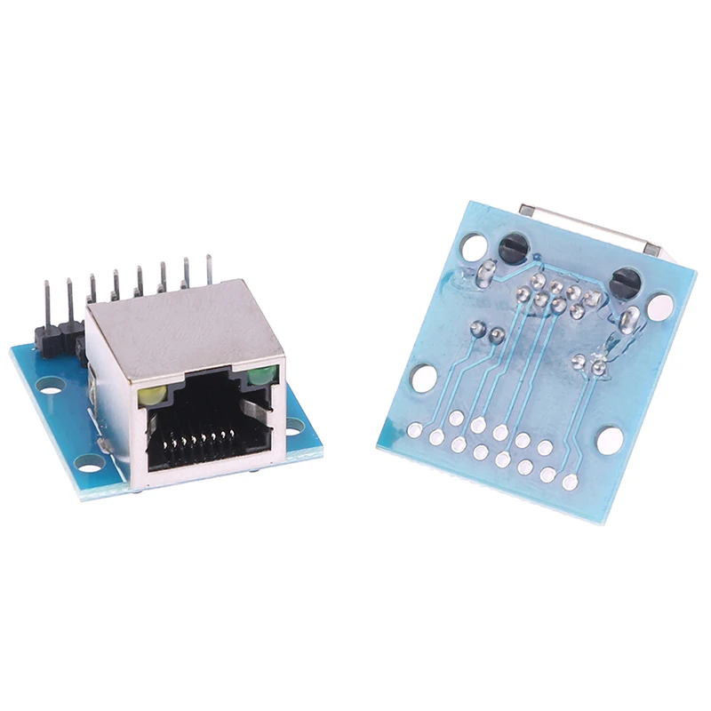 RJ45 Network Port Adapter Test Board Horizontal 8p Crystal Head Female Socket Circuit Board with Light