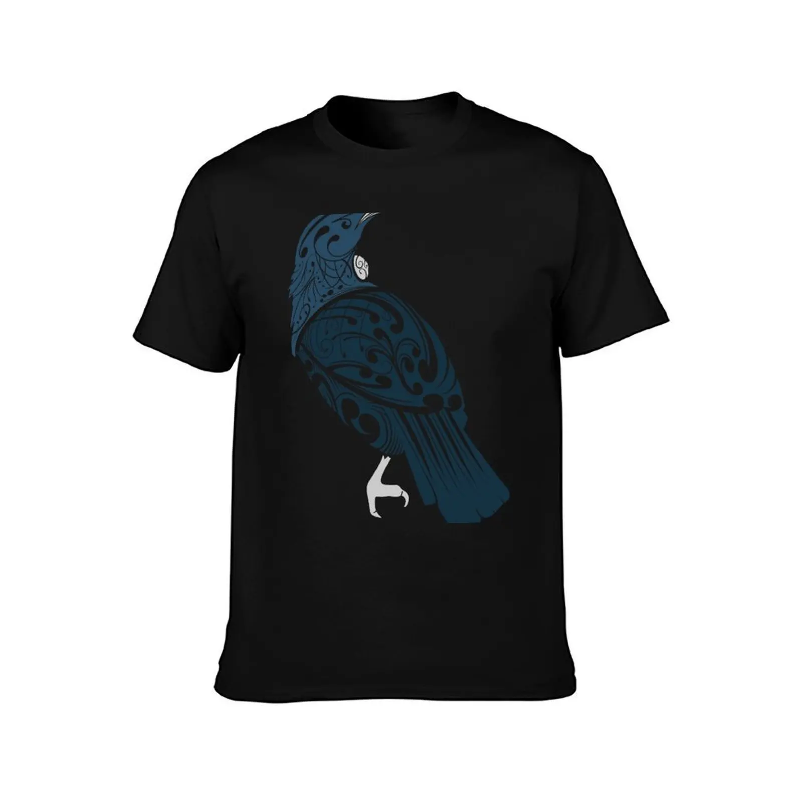 New Zealand Native Tui Bird T-Shirt Lightweight Print T-Shirt