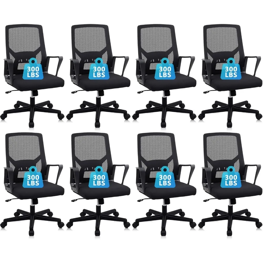 

Adjustable Ergonomic Mesh Folding Office Chair with Wheels for Home and Office Use