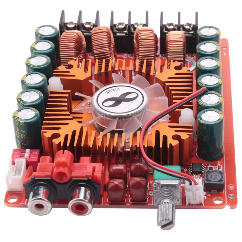 2X TDA7498E 2X160W Dual Channel Audio Amplifier Board, Support BTL Mode 1X220W Single Channel