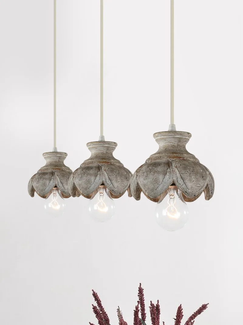 European, French and American country small chandelier retro creative home room bedroom log homestay lighting