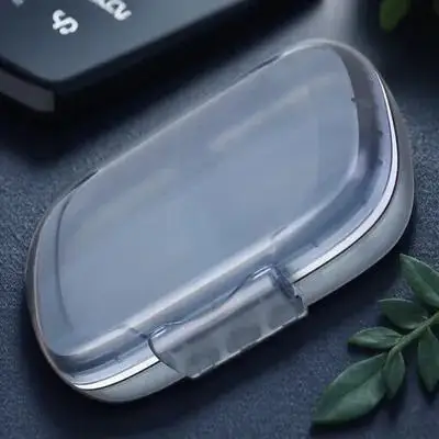 

Portable Pill Organizer 7 Day Travel Dispenser with Individual Compartments Airtight Medicine Case for Daily Use Small Holder