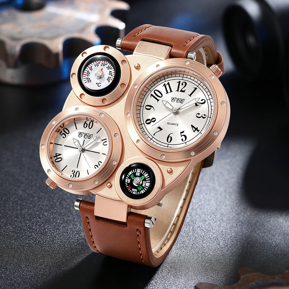 1Pc Men's Quartz Watch, Gifts For Parties, Valentine's Day, New Year's Day, Halloween, And For Friends And Family