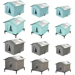 Warm Outdoor Strays Cats Nest Cold Resistant and Weatherproof Cats Shelter House