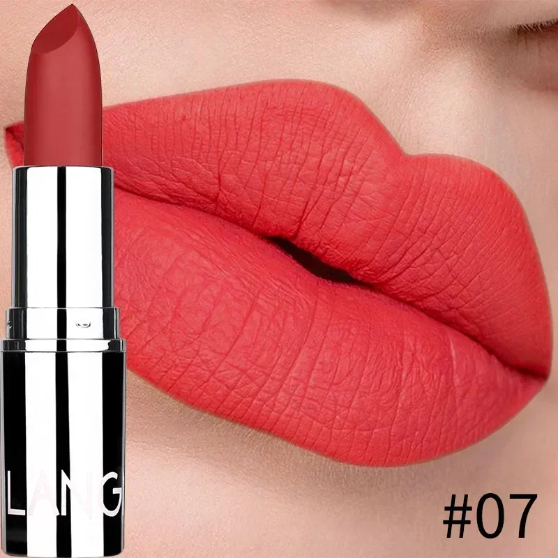 Silver Matte Lipstick Nude Velvet Waterproof Long Lasting Non-stick Cup Lip Stick Sexy Red Pink Velvet Lipsticks Makeup Cosmetic