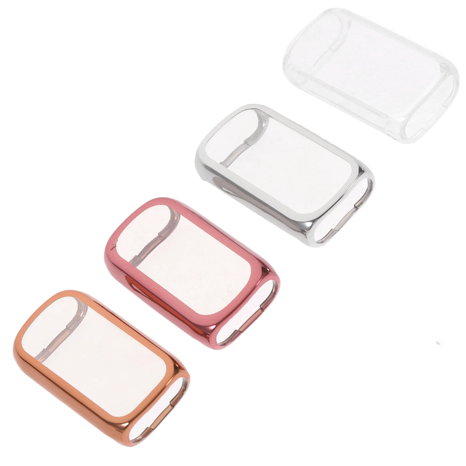 4 قطع من غطاء شاشة الساعة المضاد للخدش، واقي ناعم من مادة البولي يوريثان الحراري لعلبة الساعة الواقية ذات القطع الدقيق للاستخدام اليومي