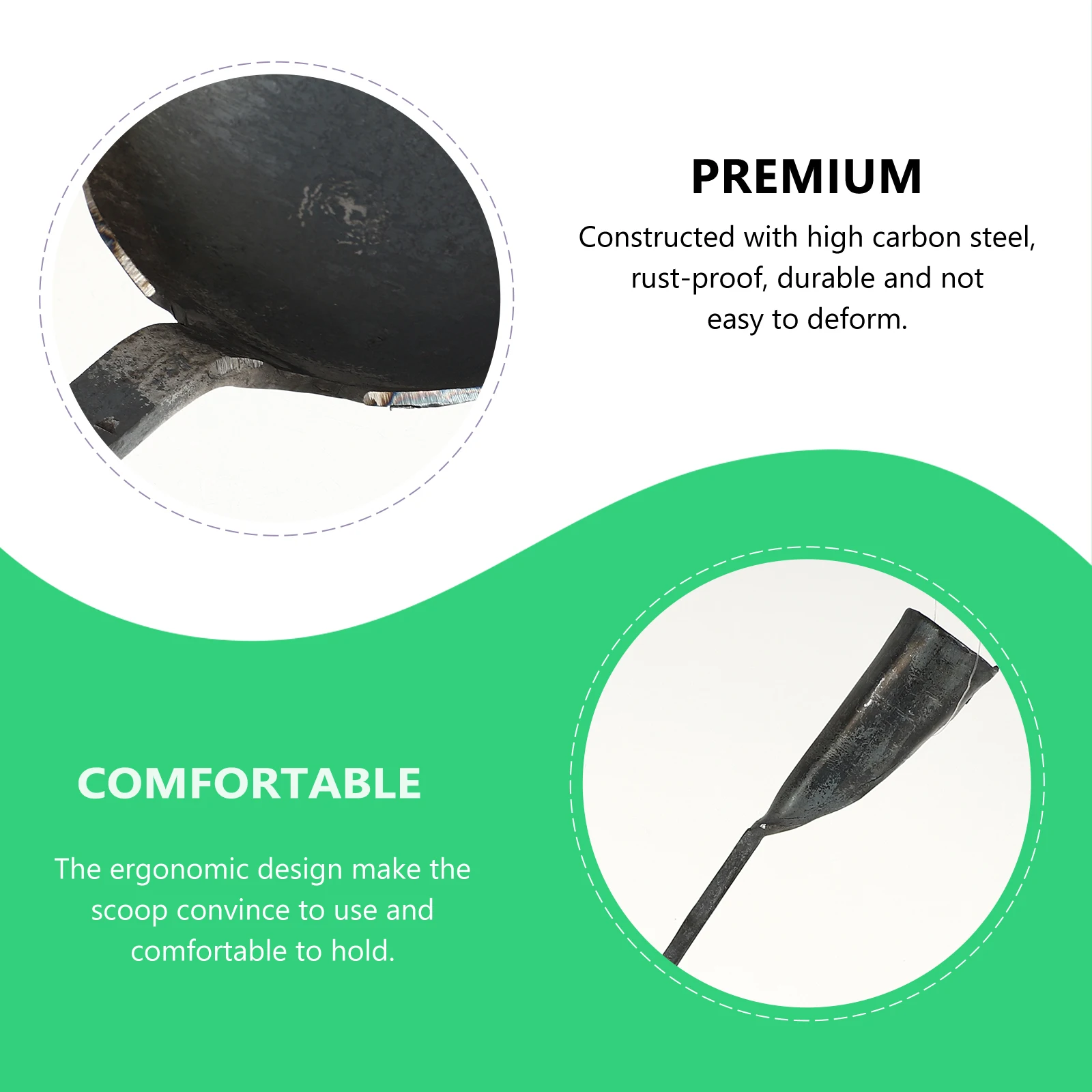 

Soil Excavator Spoon High Carbon Steel Multi-Functional Garden Shovel Vegetable Planting Tool Rust Proof Durable Smooth For Cat