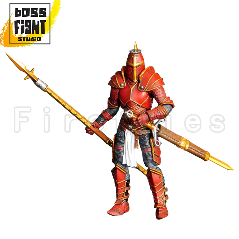 

1/18 3.75inches Boss Fight Studio Action Figure Vitruvian H.A.C.K.S Series General Bah-sak Red Knight Toy