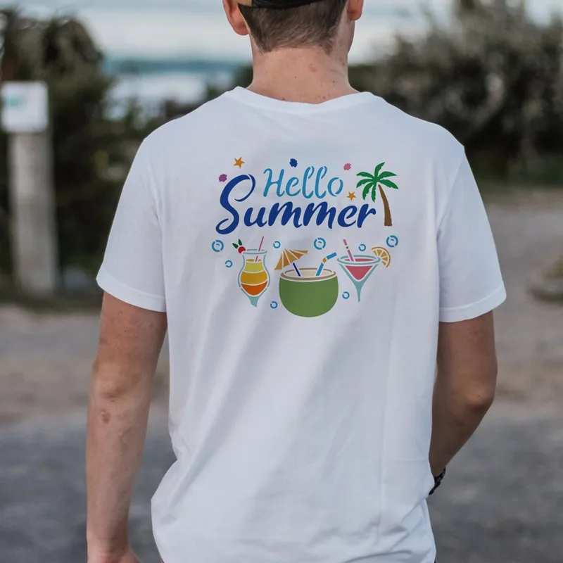 استنسل نصف دائري للرسم على الخشب ، نصف دائري ، تركيبة مجانية ، فواكه صيفية ، ترحيب على المحيط ، 12 في ، 12 في