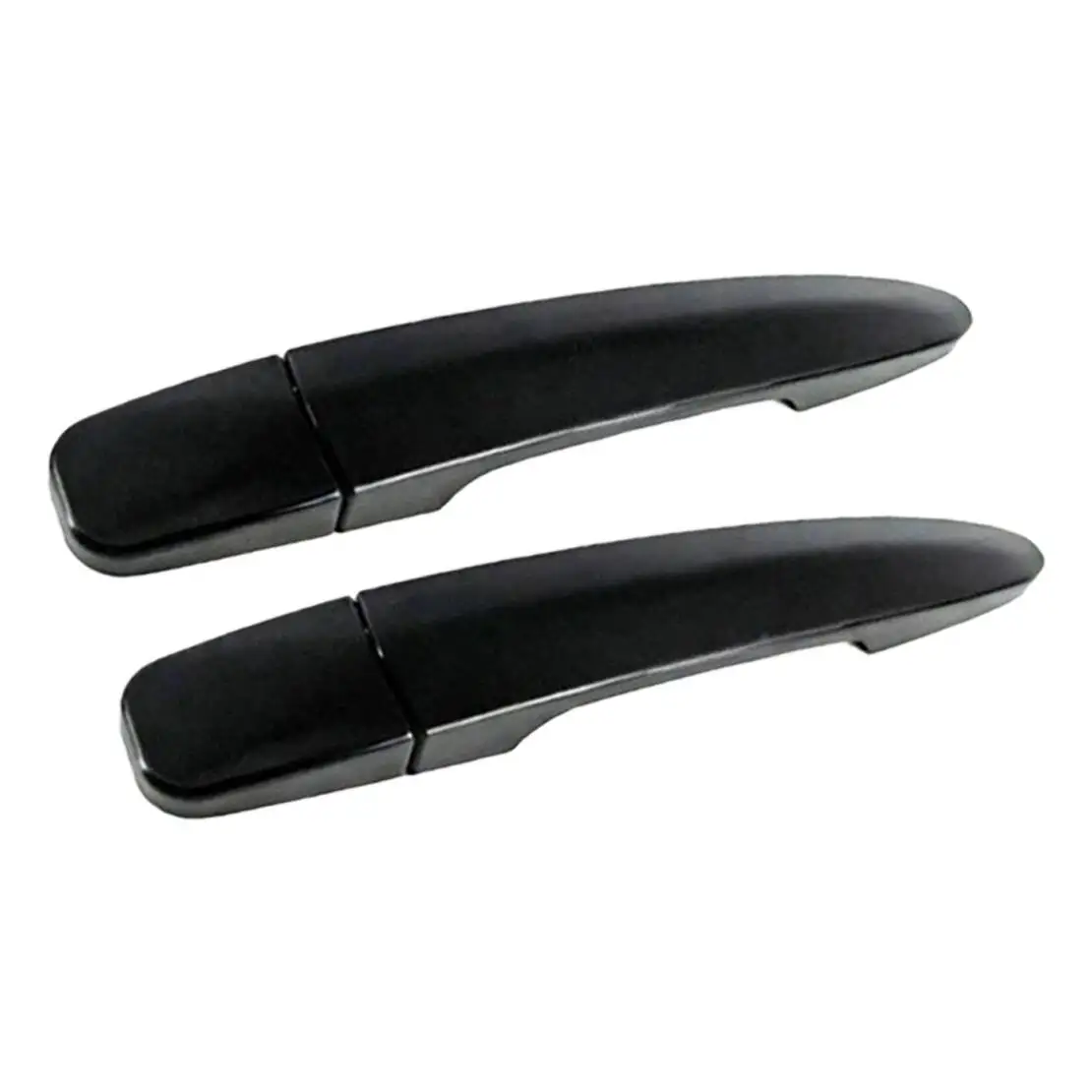 Gloss Black Exterior Side Door Handle Cover Cap Molding Trim with 1 Keyhole & 2 Smart Hole Fit For Nissan Sentra Sedan 2013-2019