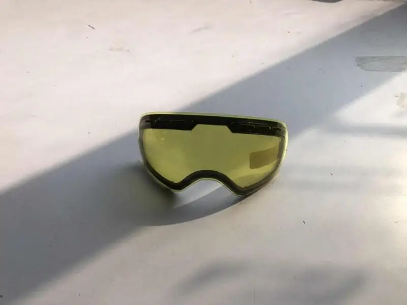 Duplo brilho lentes óculos de esqui, polarizados óculos profissionais, conjunção com GOG-201 lente amarela para Wear Light