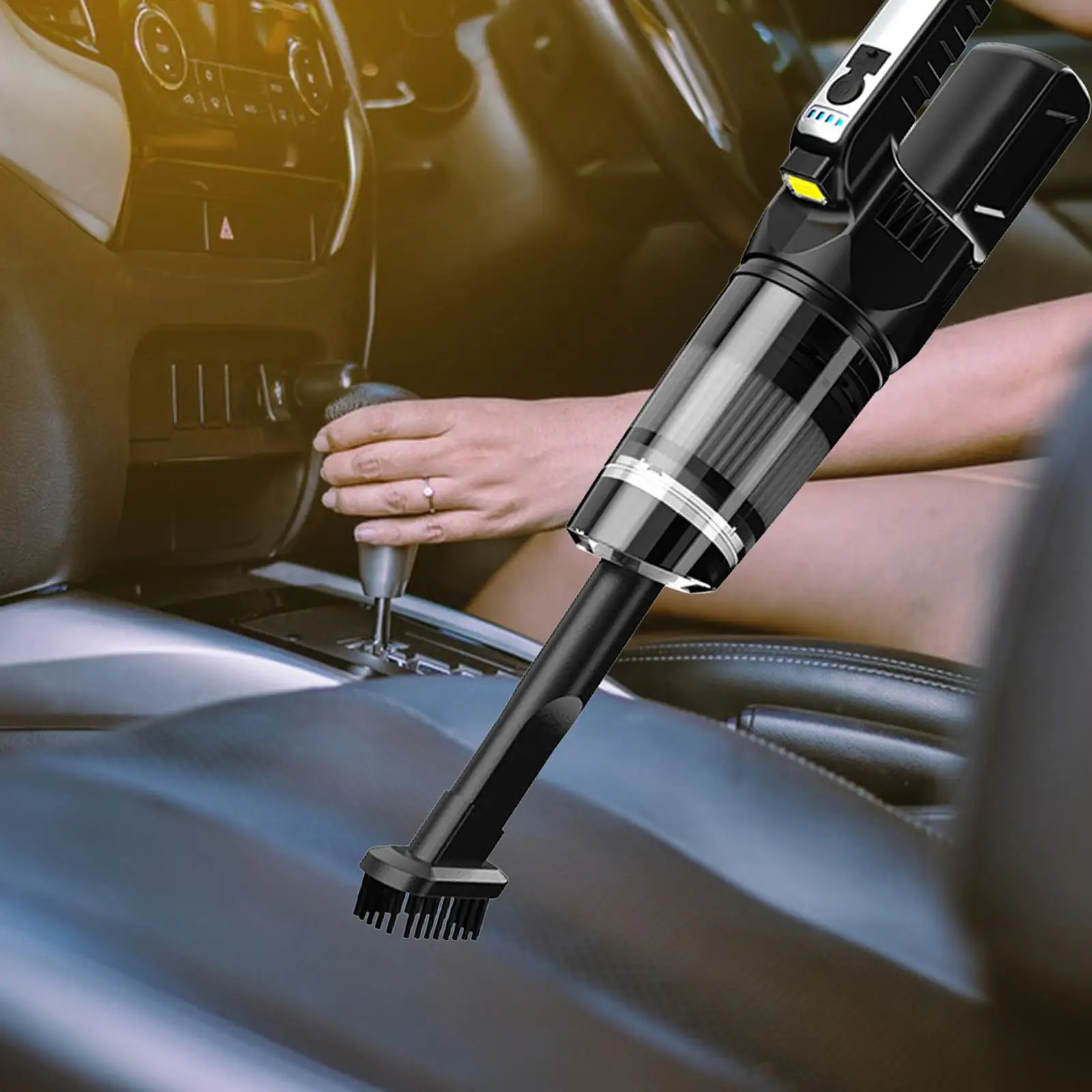 مكنسة كهربائية للسيارة، مكنسة كهربائية محمولة، مجمع الغبار للبلاط