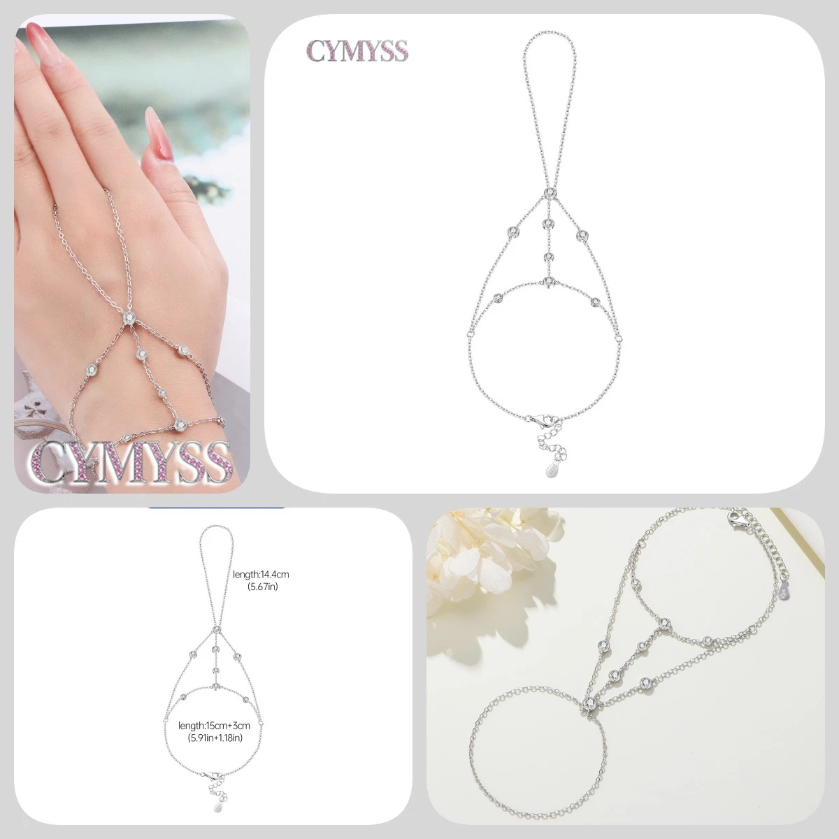 Zierliches Tennisarmband aus 925er Sterlingsilber mit Schmetterlingsanhänger und eingelegtem Zirkonia, edler Schmuck für Frauen, Hochzeits- und Geburtstagsgeschenk – Detail 9