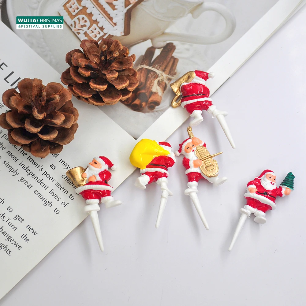 5 teile/satz ins Silvester Weihnachts kuchen Topper Santa Claus DIY Kinder Noël Party Cupcake Familie Weihnachten Geschenke Dessert Dekoration – Detail 8