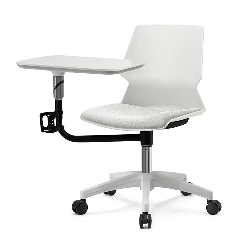 Student and office plastic chairs with removable tablet furniture for use in school apartments or hospitals