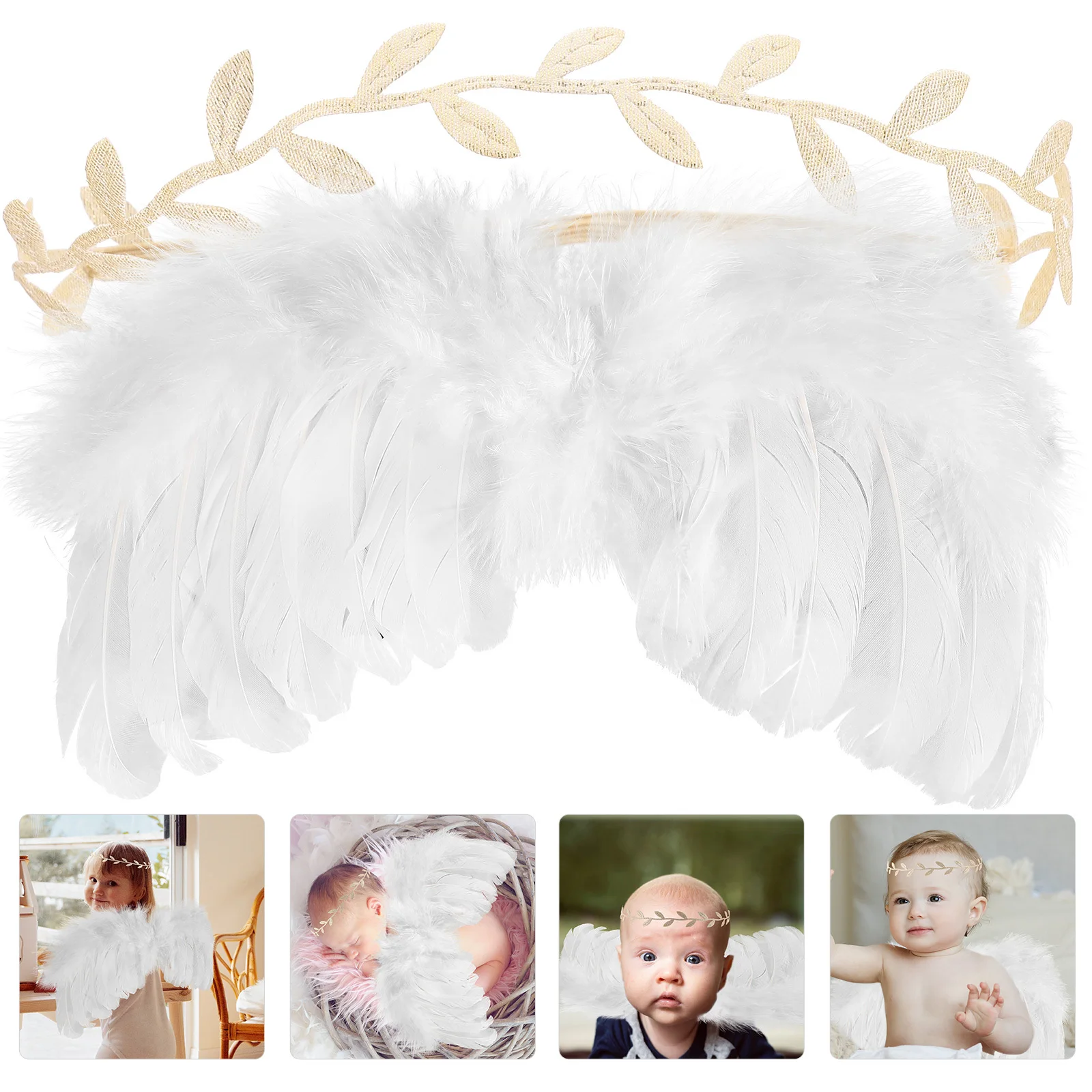 

1Set Costume Angel Wing Lightweight Comfortable Fit for Photo Props Photography Set Angel Wings