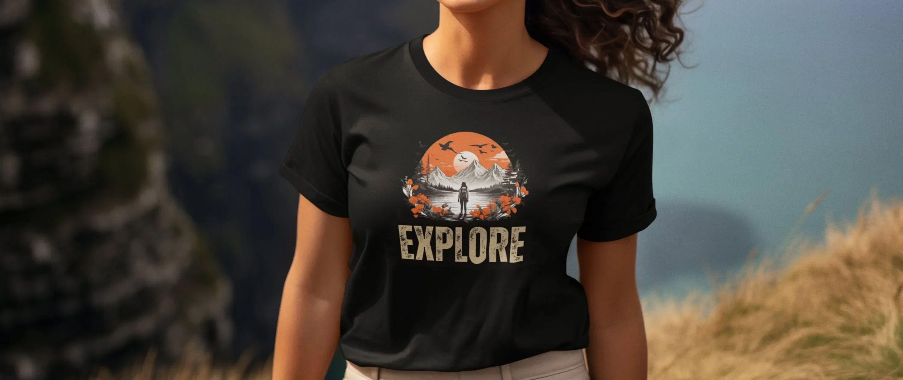 Explore T Shirt Forbidden Forest National Park Book Lover Magical Hiking Camping Outdoor Cottagecore