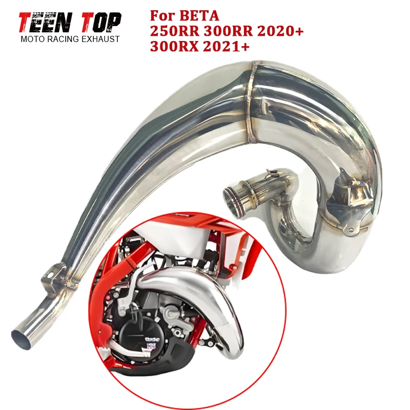 

For BETA 300RR 300RX Offroad Bike Exhaust Header 250RR Front Link Pipe Escape Moto Front Tube Connect 30mm Slip-on Muffler Elbow