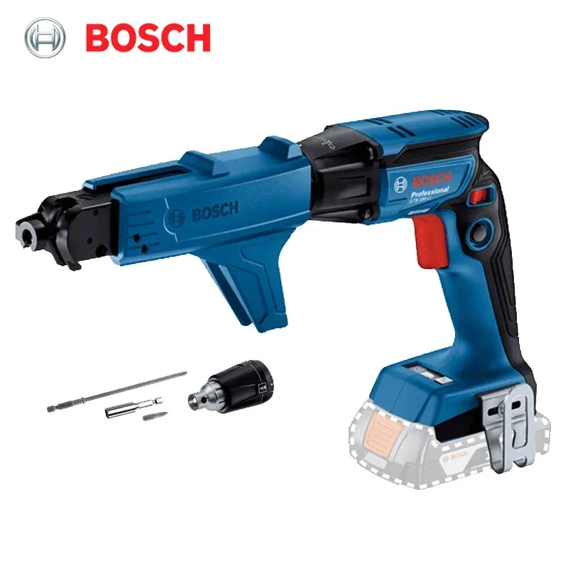 Bosch GTB 185-LI Cordless Drywall Screw Screwdriver Brushless Staple Guns With GMA55 Attachment 18V Professionl Power Tool