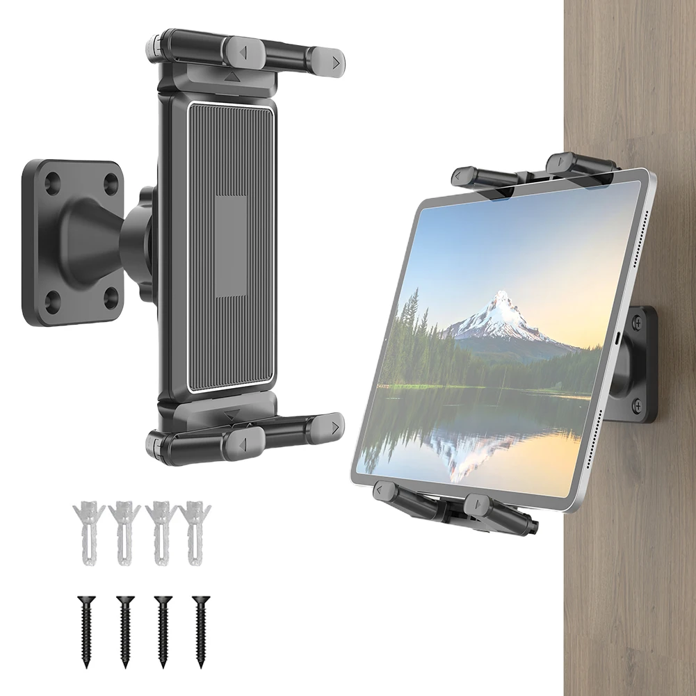 

360 Adjustable Heavy Duty Phone Tablet Holder Wall Mount Mobile Phone Stand Hands-Free Stabilization Bracket for 4.7-7.2'' Phone