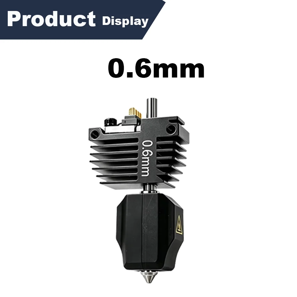 C5 Hotend-mondstukset voor Flashforge Creator 5 en 5 Pro, met snelle verwisselingsfunctie, gemaakt van gehard staal, verkrijgbaar in de maten 0,25/0,4/0,6/0,8 mm, vervangingsonderdelen voor de