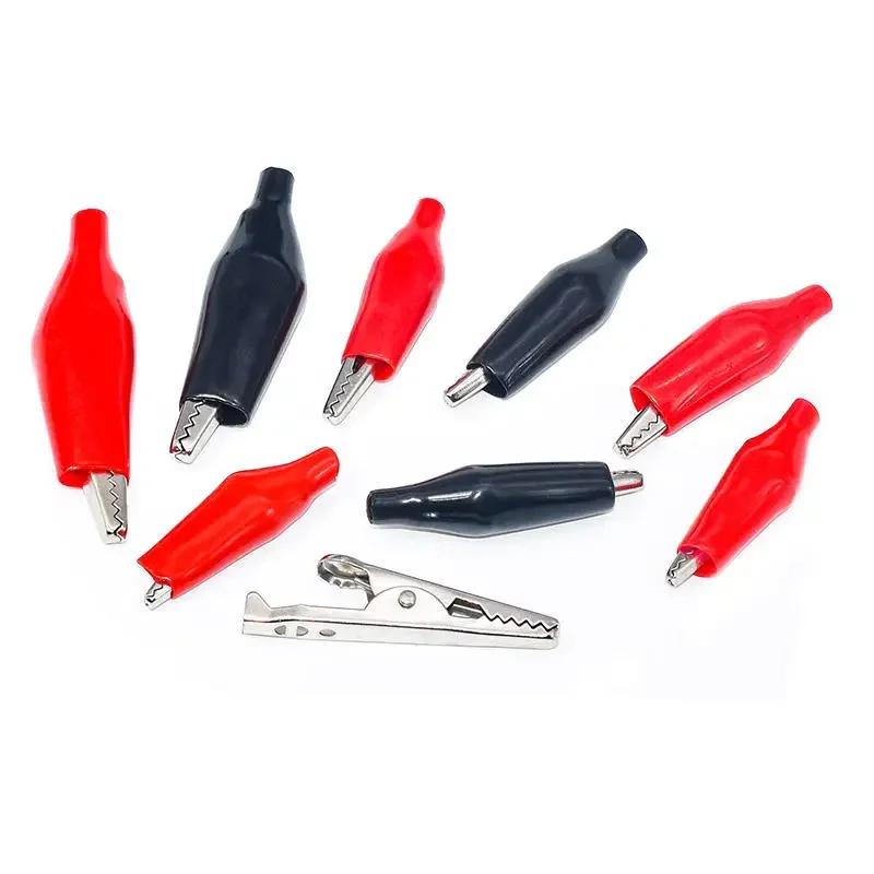Alligator Clip Sheath Clip Sall Battery Wire Power Supply Clip Connect To Electric Test Clip Conductive Clip Small