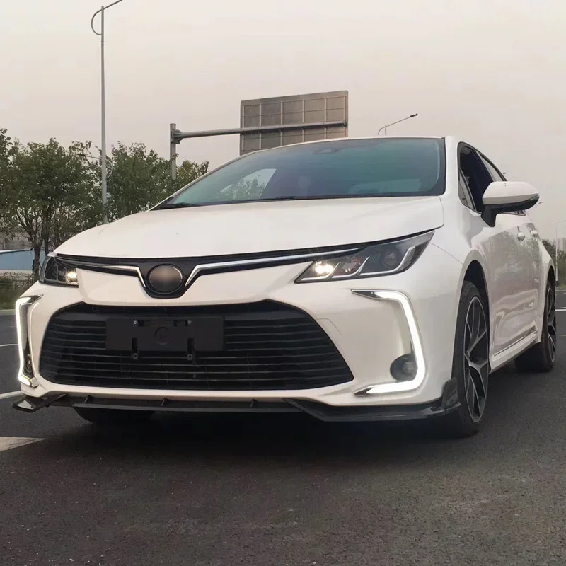 Car LED DRL 12V Daylights For Toyota Corolla 2019 - 2023 Yellow Turn Signal Daytime Running Headlamps Auto Driving Lamp Foglamps view 5