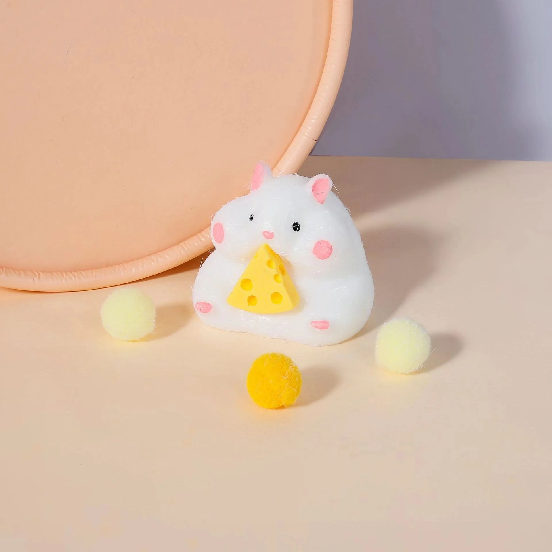 Relieves Stress Anxiety By Squeezing Soft Rainbow Cat Paws Cute Hamster Color Perception Touch Toys Suitable Children And Adults