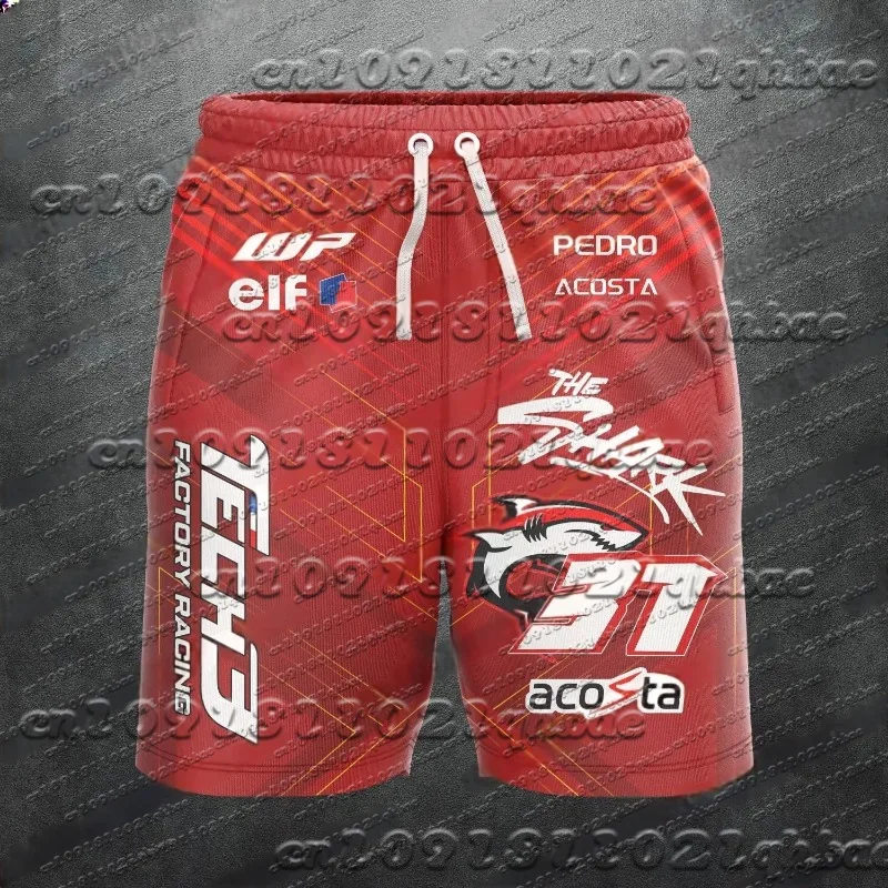 

2025 Summer MOTO New 3D Printed Mesh Fashion Brand Casual Shorts