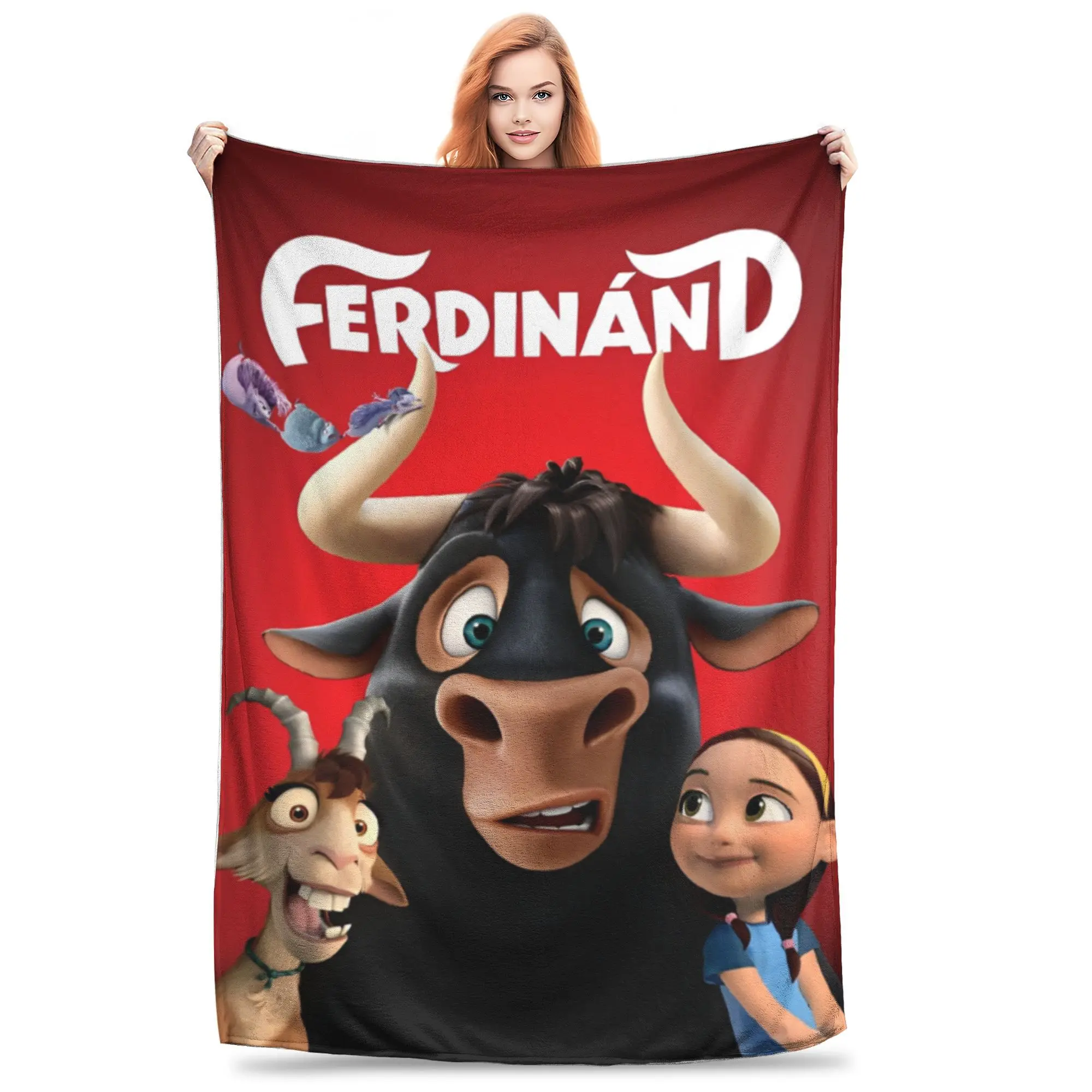 Relax ferdinand cartoon  Blanket Merch Home Decorative  Throws And Blankets Ultra-Soft Fleece for Bedroom