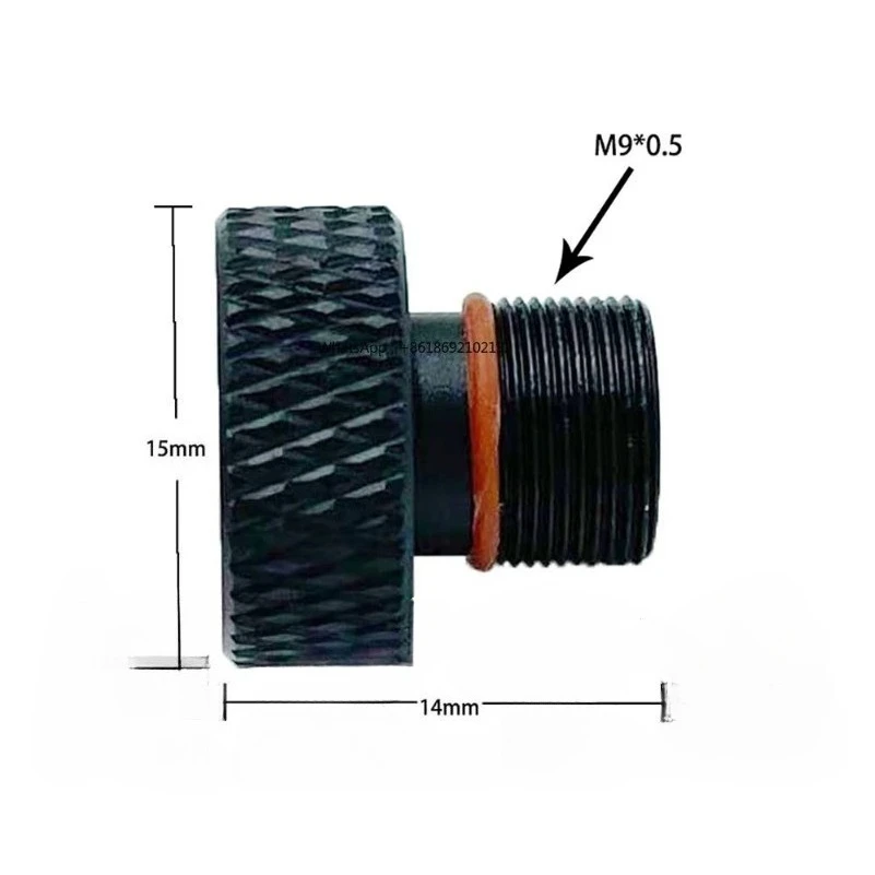 Blue light 405nm-445nm-455nm light tube, adjustable focusing glass lens collimating lens M9 * P0.5MM