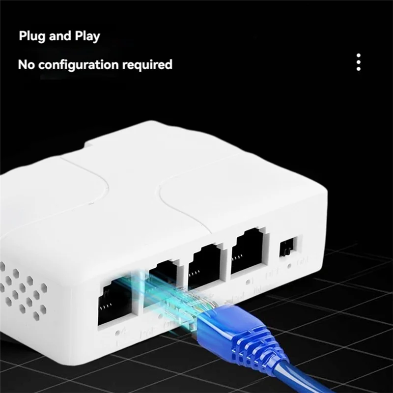 

Полный репетер, 1 вход, 3 выхода, стандартный повторитель POE на DIN-рейке, 4-портовый водонепроницаемый удлинитель, стогигабитный сетевой удлинитель