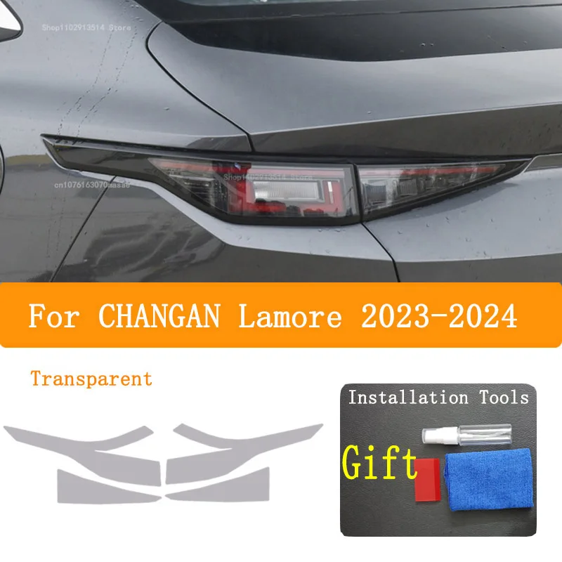 

Vinyl Restoration Transparent TPU Car Light Sticker For CHANGAN LAMORE 2023 2024 Accessories Car Headlight Protective Film