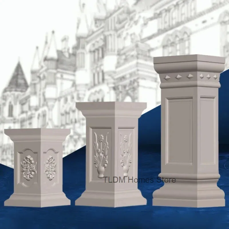 

Plastic Column Pier Mold Roman Square Column Model Balcony Outdoor Garden Villa Gate Self-made Concrete Pier Mold Template