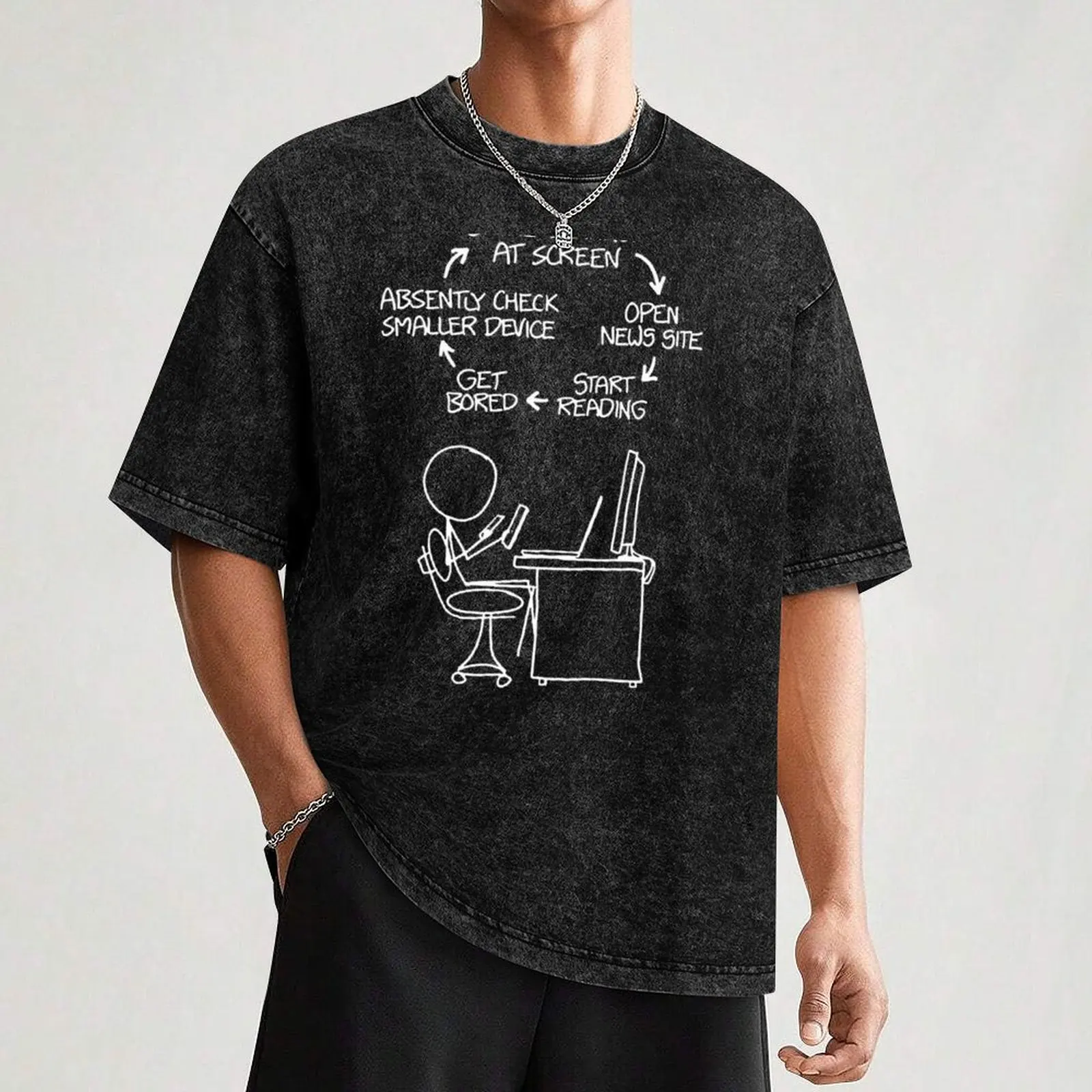 Camiseta xkcd loop49 para hombre, ropa estética de moda coreana, camisetas gráficas para fanáticos del deporte